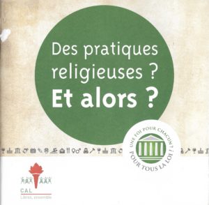 36. Centre d’Actions Laïques (CAL), « Des pratiques religieuses ? Et alors ? », s.d., 24 p., 1 €