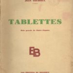 11. TOUSSEUL Jean, « Tablettes. Bois gravés de Claire Pâques », éd. de la Belgique, 1938, 98 p., 4 €